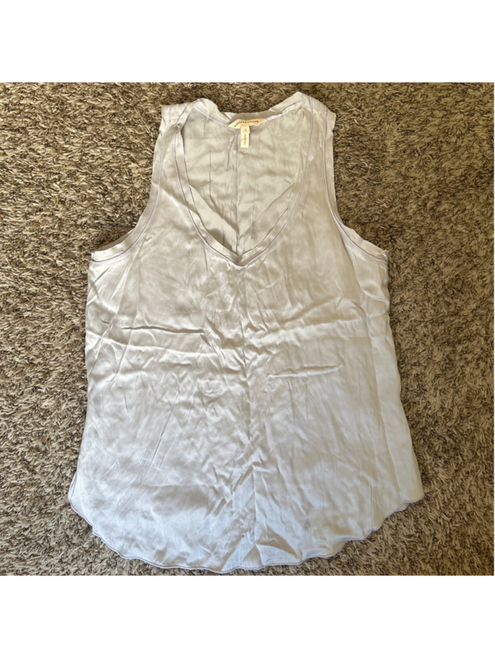 Rebecca Taylor Lilac 100% Silk Tank Top Women’s Size 2